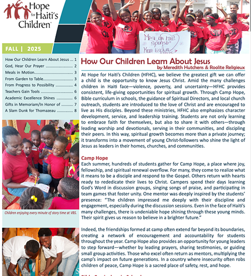 2025 Fall Newsletter Cover