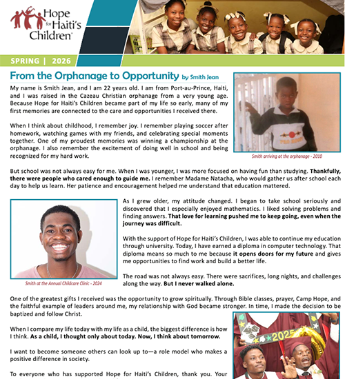 2026 Spring Newsletter Cover