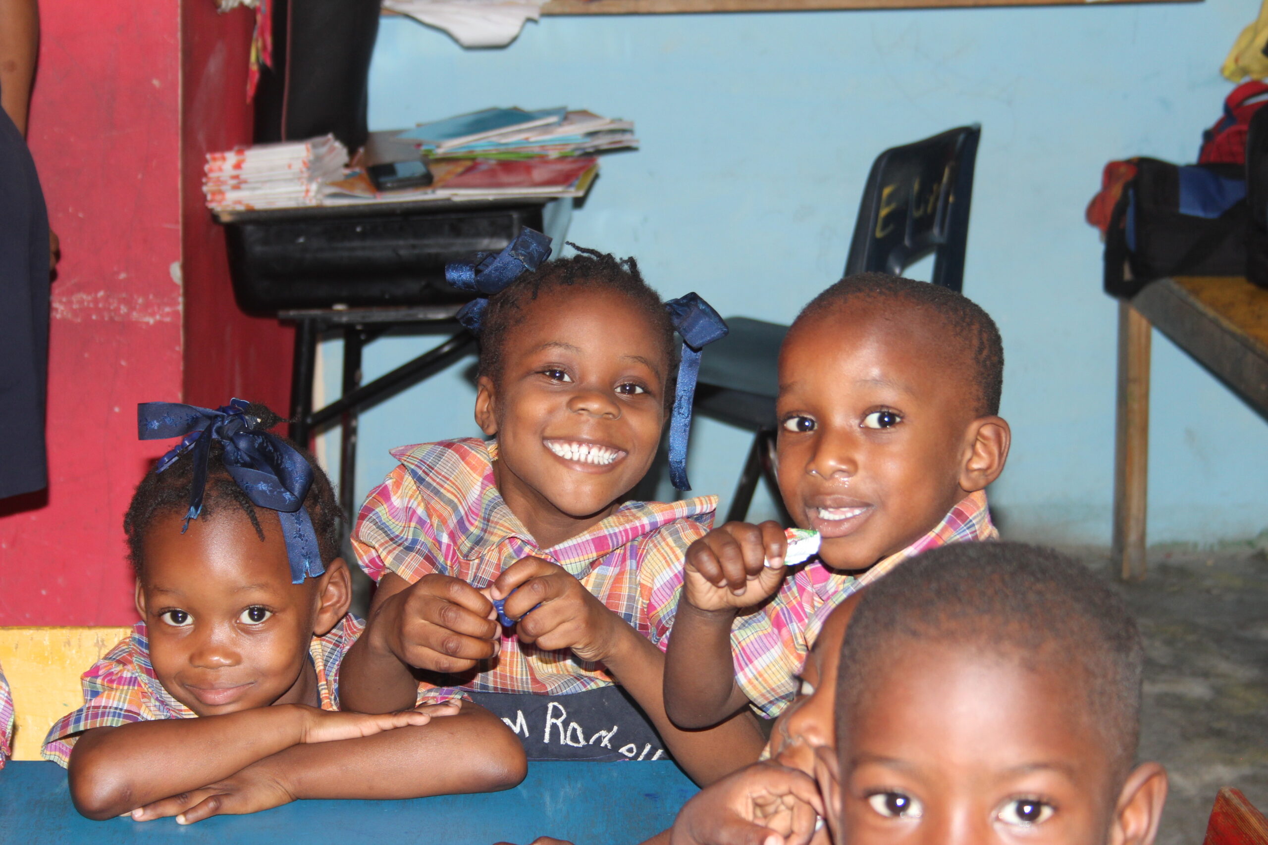 Haitian children at school