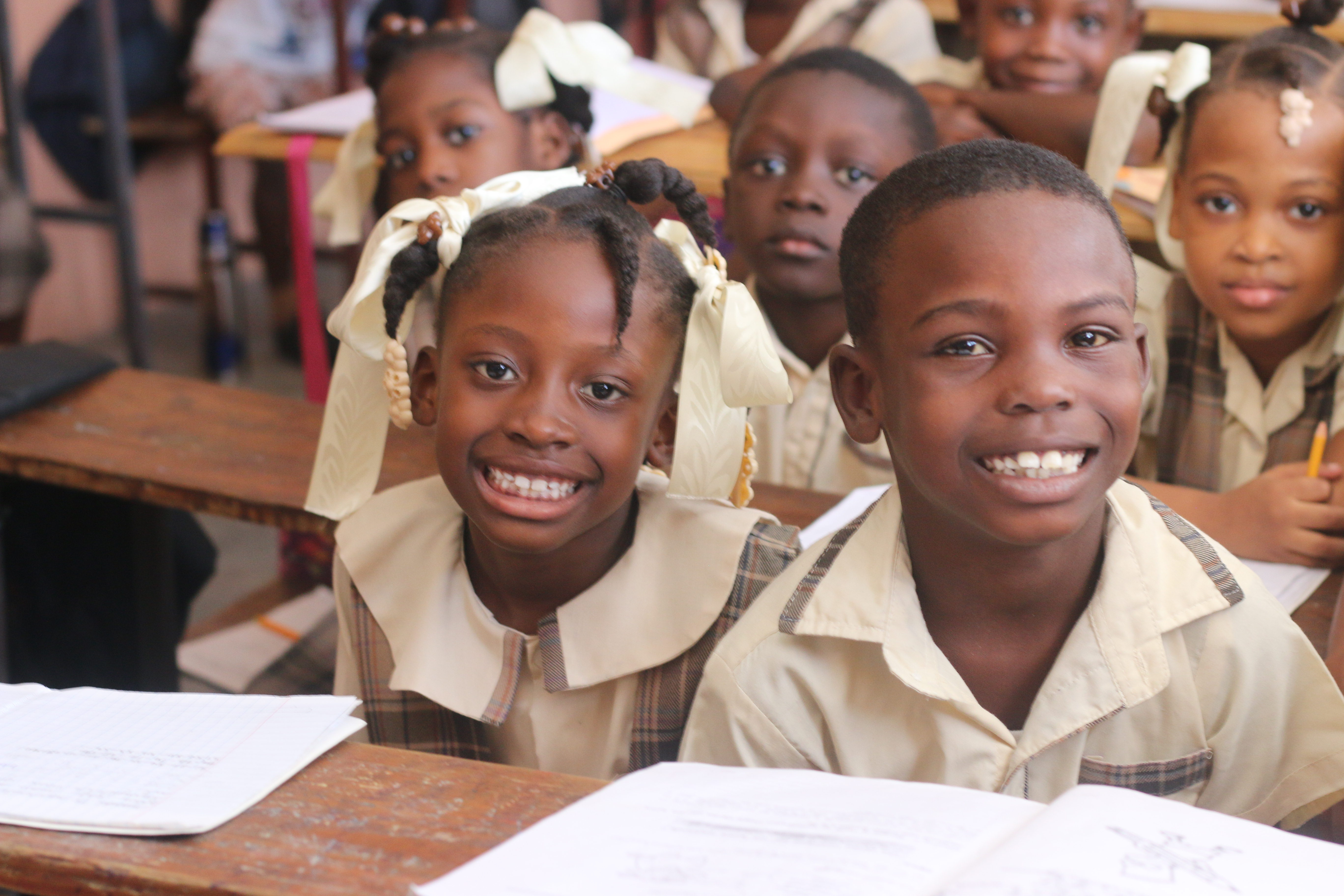 Haitian children in school