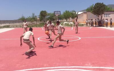 A Slam Dunk for Thomazeau: Our New Court is Complete!