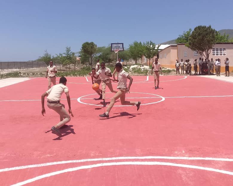 basketball court New basketball court at Thomazeau